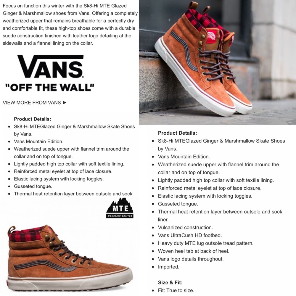 SOLD‼️Vans Sk8-Hi MTE - Picture 2 of 16